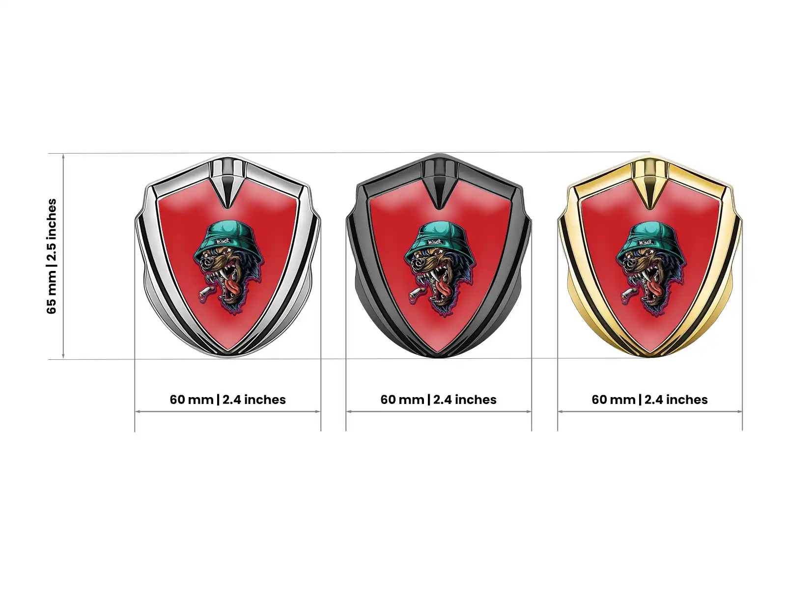 Silicone Emblem Badge Minimal Modern